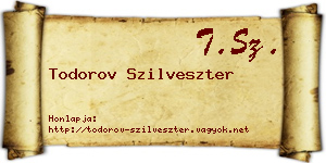 Todorov Szilveszter névjegykártya